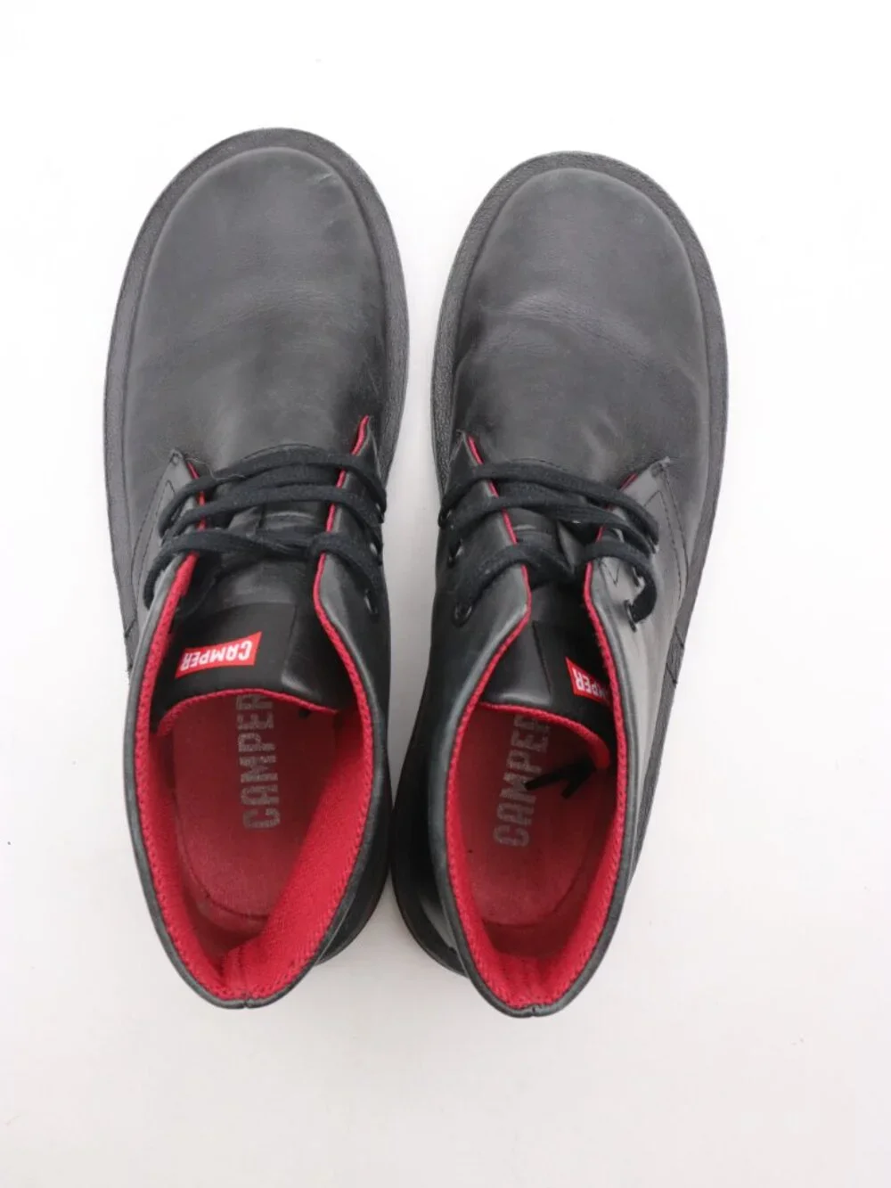 Camper Beetle Men's Size EU 43 Black Leather Ankle Boots Lace Up 36530-008
